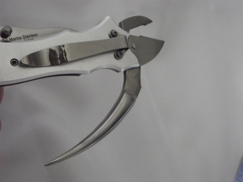 Myerchin Sailors Tool Linerlock Silver with Stainless Serrated Blade - Image 4